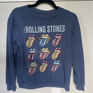 Rolling Stones womens blue crewneck sweatshirt S